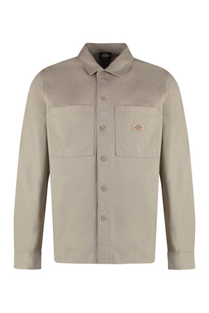 Overshirt Florala in cotone-0